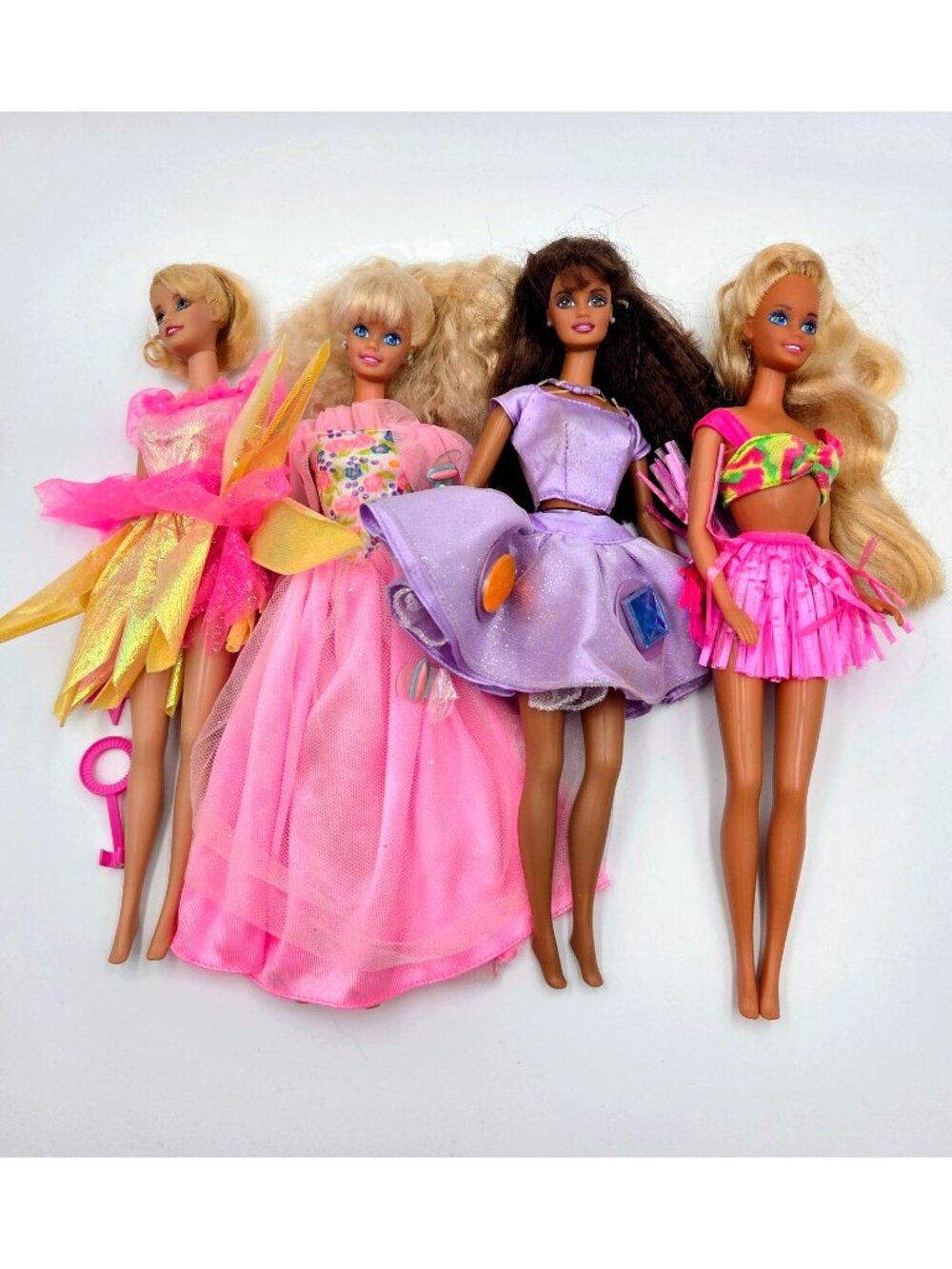 Barbie Doll Lot Hawaiian Fun Bubble Fairy Earring Magic Twirling Make Up Teresa